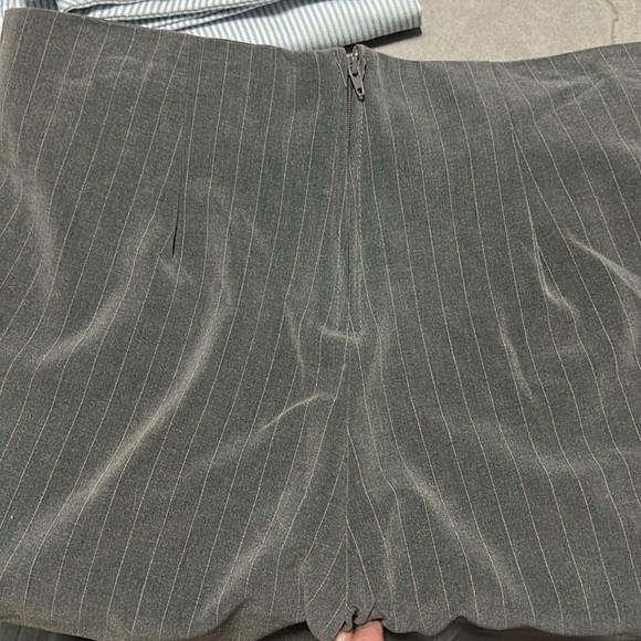 Rare Charlotte Russe NWT Vintage Juniors ankle Crop gray & pink dress pants sz 3 - Picture 4 of 7